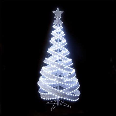 180cm6ft Outdoor And Indoor Silver 818 Led Spiral Tape Pop Up Christmas