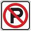 LYLE No Parking Sign MUTCD Code R8 3A 24 In X  3PMH9