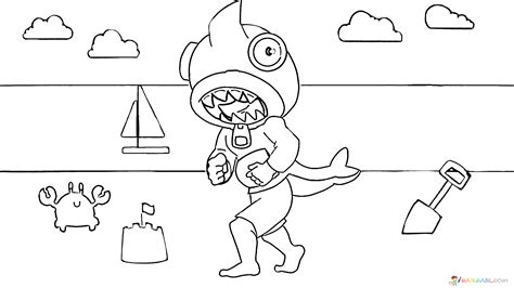 We're compiling a large gallery with as high of quality of keep in mind that you have to have the brawler unlocked to purchase any of these. Coloring pages Leon. Print online Character Brawl Stars