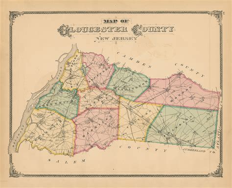 Salem New Jersey 1879 Map