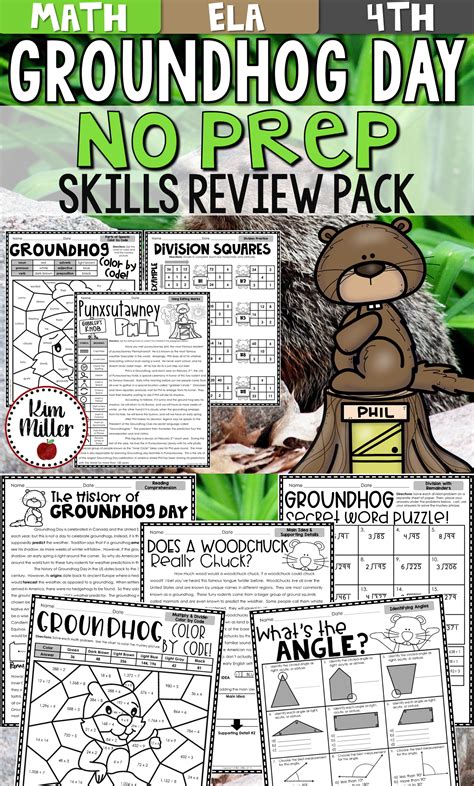 Groundhog Day Activities Math And Reading No Prep Packet And Worksheets
