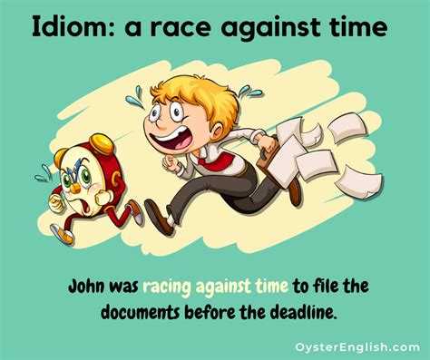 It's a battle against the clock here, for sure. Idiom: A race against time (meaning & examples)