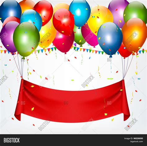 Download Happy Birthday Banner Vector & Photo (Free Trial) | Bigstock
