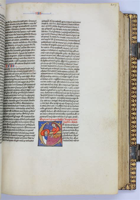 Biblia Latina Illuminated Manuscript On Vellum By Biblia Latina