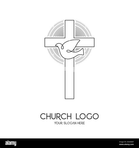 Church Logo Christian Symbols The Cross Of Jesus Christ And The
