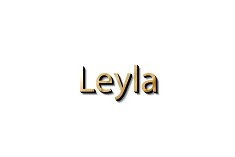 Leyla Name 3d 15732950 Png