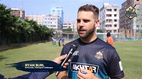 Cricketer seals the deal in minutes. Chattogram Challengers - Interview of Ryan Burl | Facebook