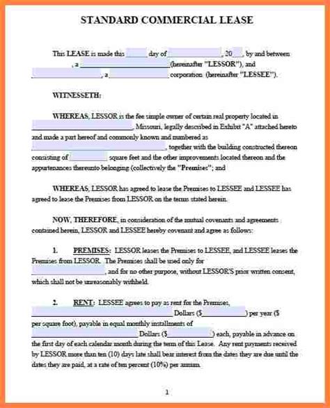 commercial sublease agreement template word purchase