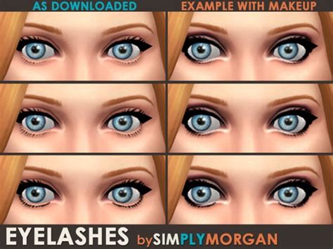 Simply Morgan Three Charming Eyelashes Sims 4 Downloads