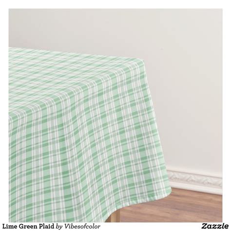 Lime Green Plaid Tablecloth Plaid Tablecloth Green