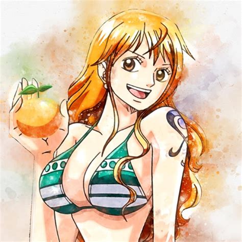 Nami Watercolour Print One Piece Poster Nami Wall Art Etsy