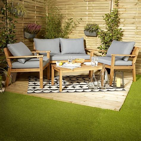 Why spend more on dining room furniture when you can get tables, dining chairs and dining sets clearance prices. Denia Wooden 4 Seater Coffee Set B Q Garden Furniture ...