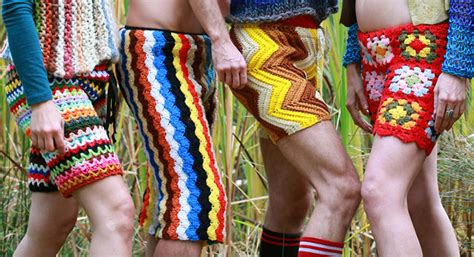 these crocheted shorts for men are the new fashion trend you have to see
