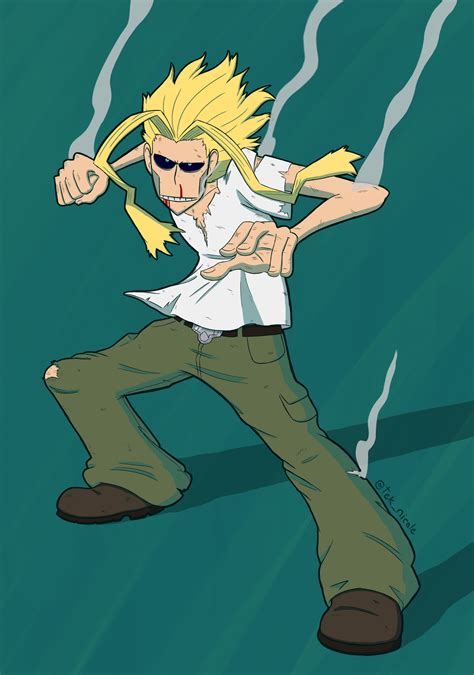 I Drew All Might From My Hero Academia Skinny Battle Damaged But