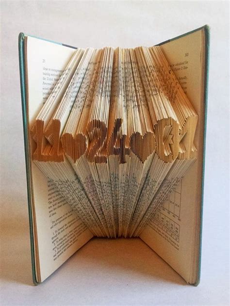 Check spelling or type a new query. Folded Book Art - Paper Anniversary Gift for Him or Her ...