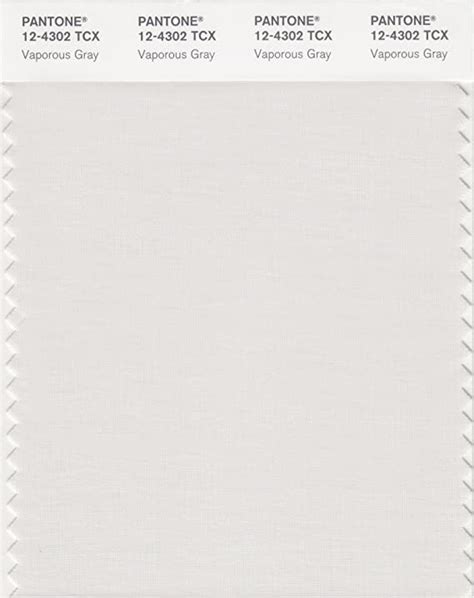 Pantone Smart 12 4302x Color Swatch Card Vaporous Gray House Paint