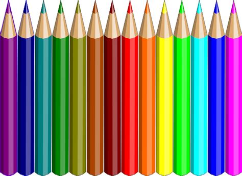 Color pencils making a wave over white. 14 Colored Pencils Clip Art at Clker.com - vector clip art ...