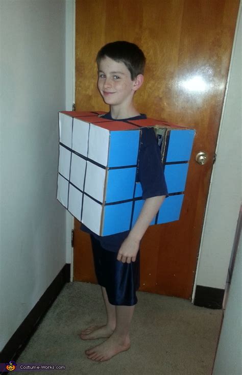 Rubiks Cube Halloween Costume No Sew Diy Costumes