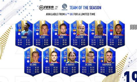 Fifa 21 eredivisie (ned 1). FUT 19 Eredivisie TOTS