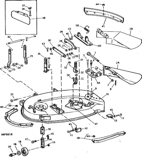 John Deere 111 Mower Deck Parts Diagrams