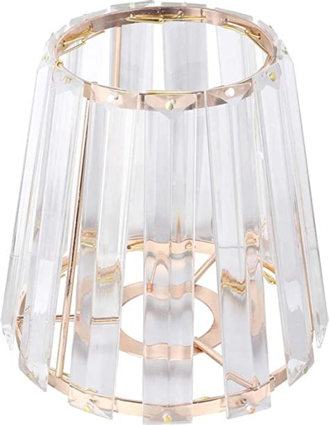Frcolor Crystal Chandelier Lamp Shade Clip On Lamp Shade Crystal Floor