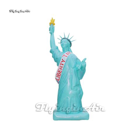 5m Parade Performance Inflatable Liberty Stone Statue Replica Balloon