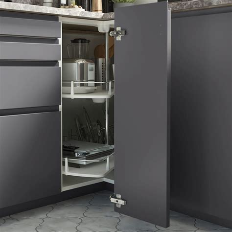 Ikea configuration meubles de cuisine : Cuisines METOD finition VOXTORP gris mat | Meuble angle ...