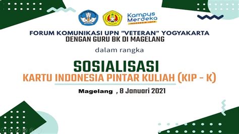 Sosialisasi Kip Kuliah Dan Beasiswa Di Kampus Upn Veteran Yogyakarta Youtube