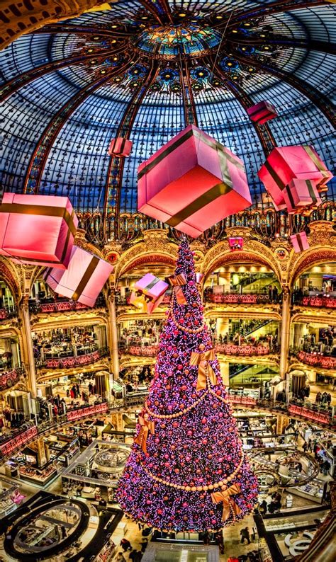 How do the french celebrate christmas? Christmas Ideas: Christmas Tree of the Galeries Lafayette ...