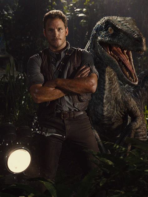 Jurassic World Chris Pratt Und Sein Bester Kumpel Der Velociraptor Robots And Dragons