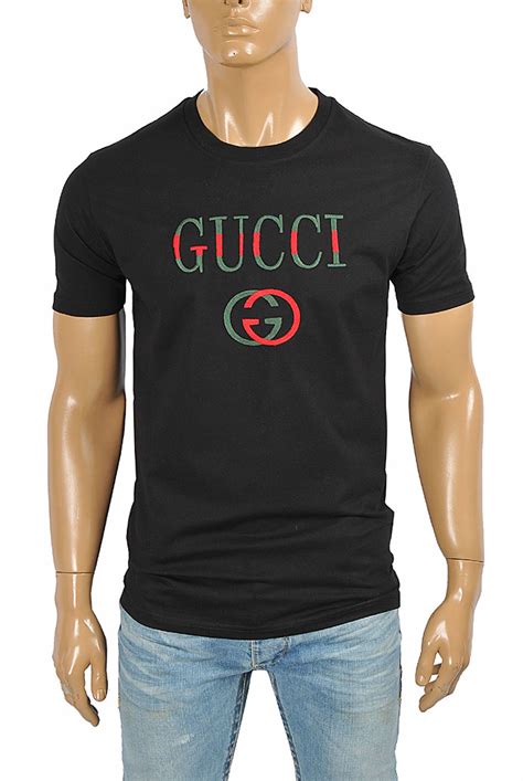 Shop online on farfetch and enjoy climate conscious ✈ delivery and free returns. Mens Designer Clothes | GUCCI cotton T-shirt with front ...