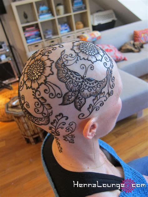 Another beautiful Henna Head for chemo gals, this one in ...