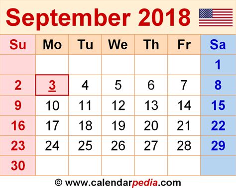 In 2018, malaysia will have 53 weeks and 59 public holidays in total. September 2018 Calendar With Holidays UK - calendar yearly ...