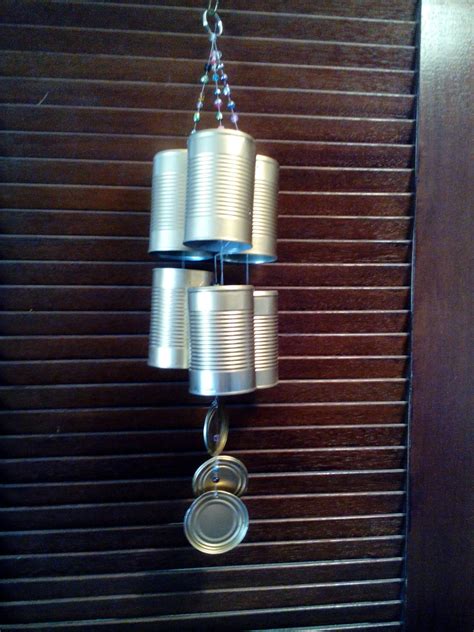 Golden Tin Can Wind Chime By Newcreationsbyayers On Etsy