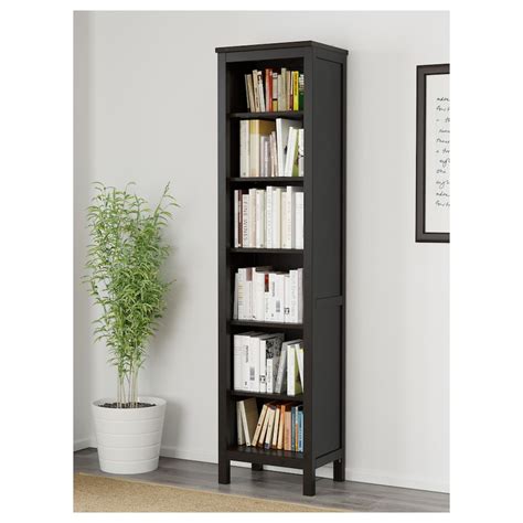 Hemnes Bookcase Black Brown 49x197 Cm Ikea