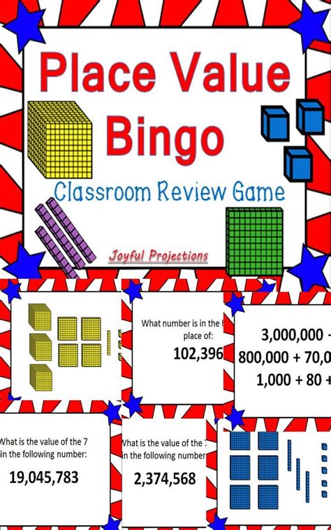 The Classroom Review Game For Place Value Bingo