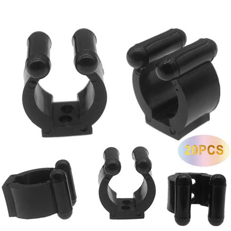 Lot Of 20 Pcs Fishing Pole Rod Holder Clips Fishing Rod Clamps Rubber