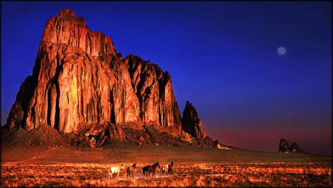 Shiprock New Mexico Sunrise By Kimjew On Deviantart
