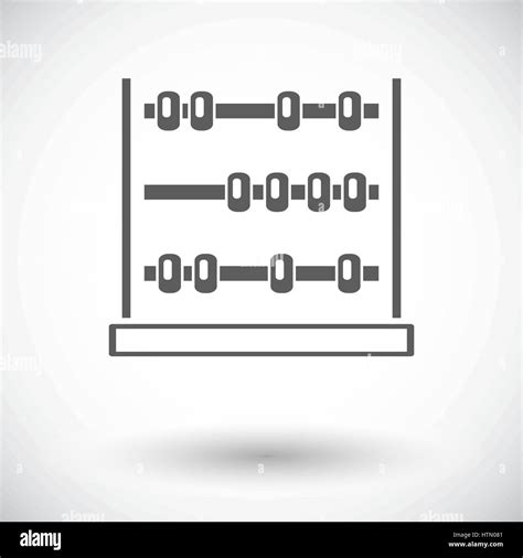 Abacus Icono De Plano único Sobre Fondo Blanco Ilustración Vectorial Imagen Vector De Stock