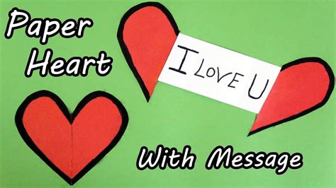 How To Make A Paper Heart With Message Easy Origami Heart With