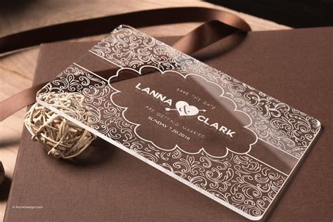 Download and customize our wedding google slides themes and powerpoint templates to create captivating presentations free easy to edit professional. Fancy clear acrylic wedding invitation - Lanna & Clark