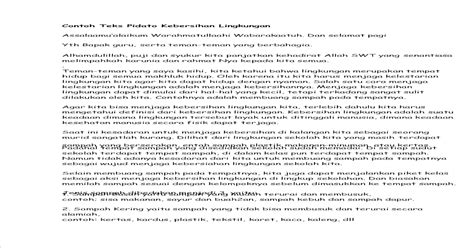 Contoh Teks Pidato Tentang Lingkungan Sekolah - Berbagi ...
