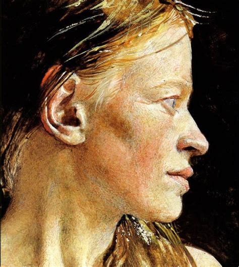 Wyeth Detail Of Face Helga Testorf Series Copy Andrew Wyeth