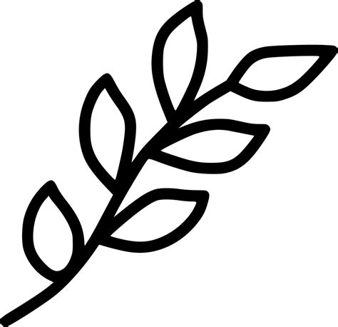 Branch Leaf Leaves Spring Decoration Nature Plant Svg Png Icon Free