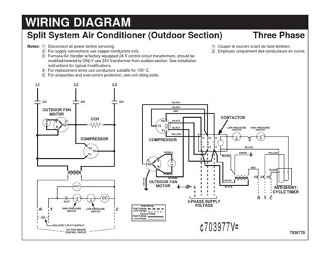 wiring diagram split system air conditioner