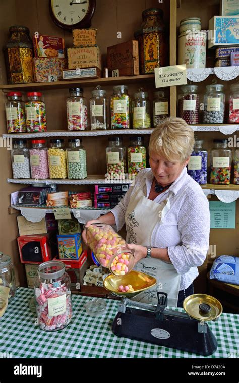 Old Fashioned Sweet Shop In Victorian Shop And Parlour Cornet Street