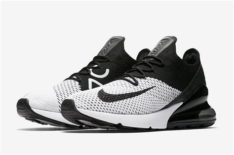 Nike air max 270 gs running trainers ct6016 sneakers shoes. Nike Air Max 270 Flyknit White Black AO1023-100 - Sneaker ...