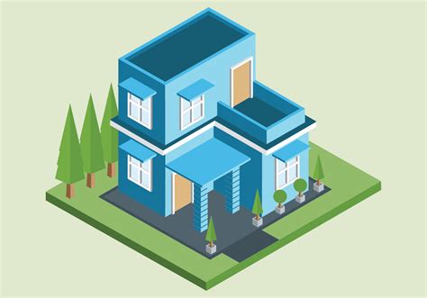 Isometric House Vector Art Icons And Graphics For Free Download