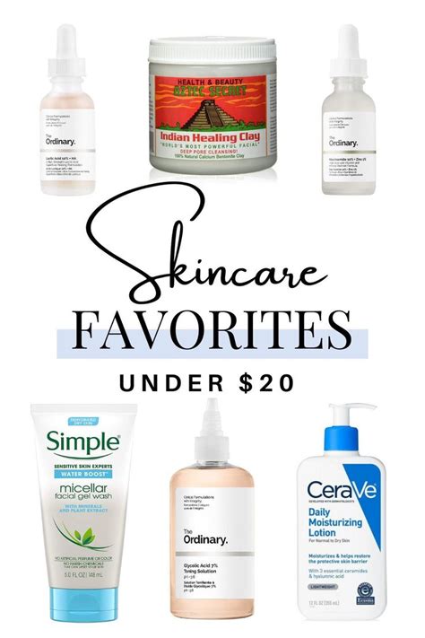 Drugstore Skincare Favorites Affordable Skin Care Favorite Skincare