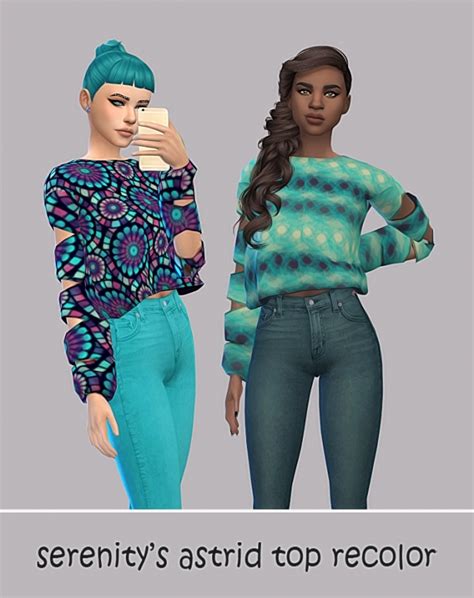 Astrid Top Recolors By Maimouth At Simsworkshop Sims 4 Updates